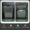 Quality Leather Car Organizer Seatback Storage Bag Cup Holder/Double Side Multi-pocket Auto Middle Seat Hanging Bag Tissue
