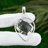 Sterling Silver Sacral Chakra Black Sunstone Gemstone Elegant Pendant Jewelry