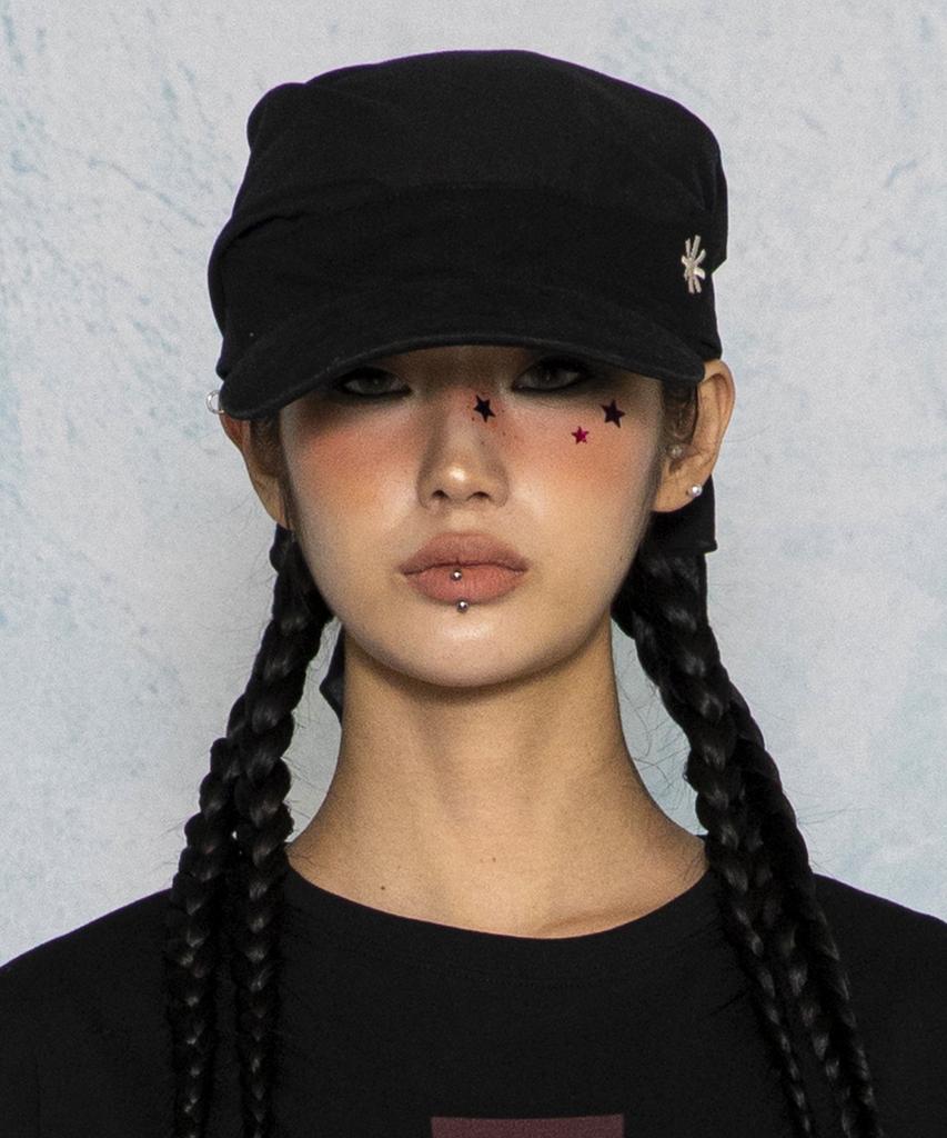 GLACK Gc079 Floppy Cotton Bandana Cap (Black)