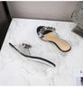 2021 New Women  Summer 6CM Clear Crystal Wedge Heels Sandals Show Party Fashion Sandals Transparent Sexy Sandals LFD