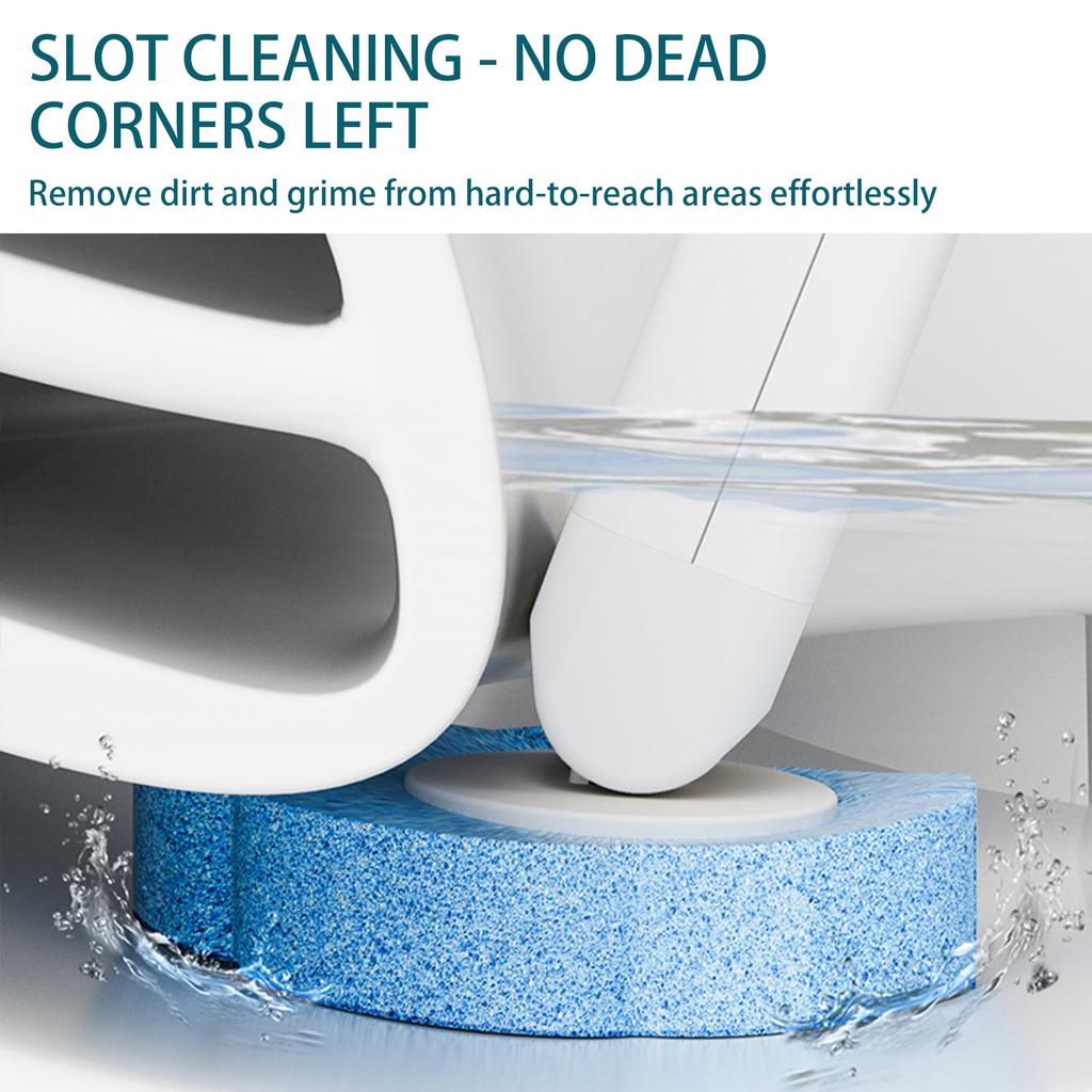 Bathroom Cleaner with 36 Refill Heads and Holder Wall-Mount Scrubbing Toilet Brush for Floor Drain Bathtub Mirror Sink Glass