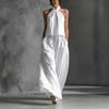 DM033 Cross-border Amazon Foreign Trade 2026 Summer New European and American Women's Clothing Loose Sleeveless Top + Wide-leg Pants