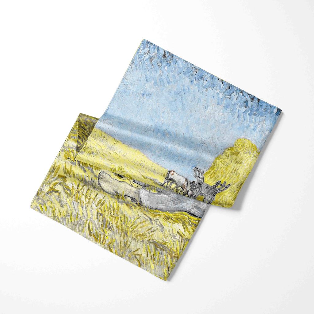 Luxury Brand Women Fashion Oil Painting Scarf  Silk Shawls Scarves Summer Lady Bandanas Foulard Hijab Scarfs For Ladies