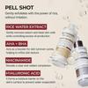 2 Stück Dr.Melaxin PEEL SHOT GLOW Peeling Reis Ampulle (WEISSER REIS/SCHWARZER REIS)