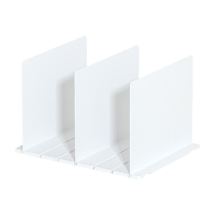 Household Organization Sturdy Plastic Shelf Dividers with Adjustable and Portable Designs for Easy Storage Solution