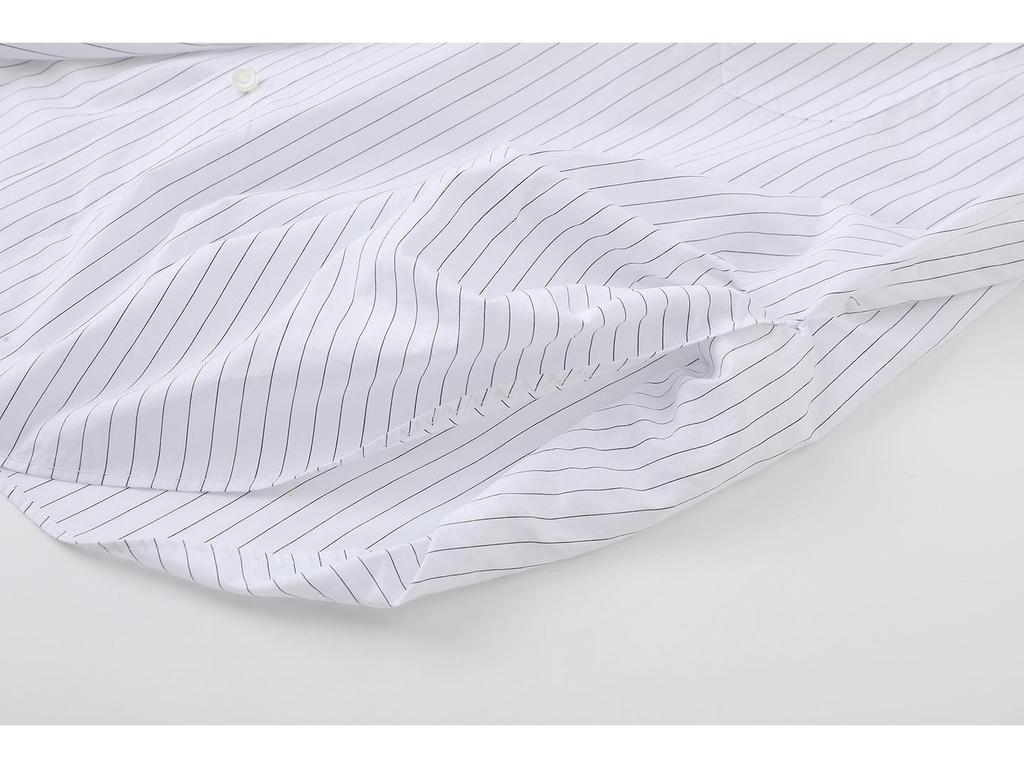 2026 Spring Women's Casual Striped Lapel Shirt - Simple, Versatile, and Chic