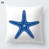 Blue Marine Animal Pillowcase Office Living Room Home Pillowcase Car Ornaments