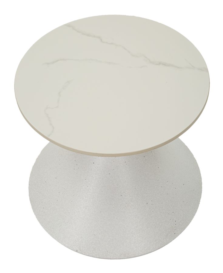 Table White Cm Ø 42X40