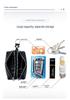 Genuine Leather Key Holder with Double Zipper, Large Capacity, Multi-functional Card Holder, Coin Purse & Key Case for Home Use