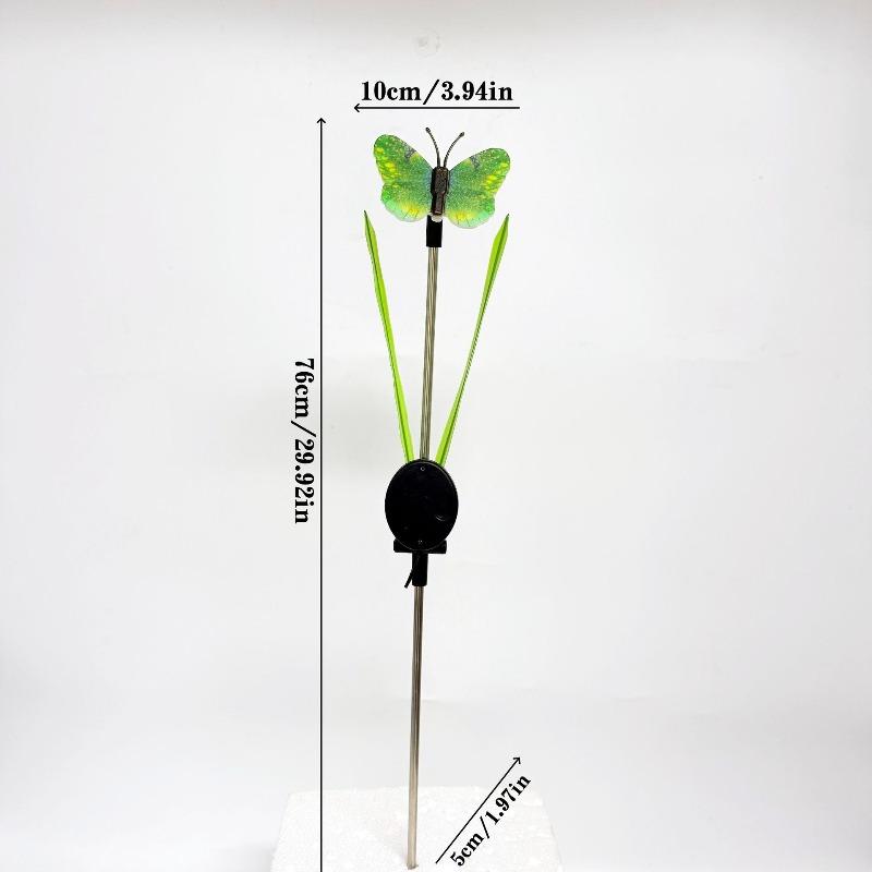 Solar Powered Butterfly LED Stake Lights Multicolor Waterproof Outdoor Garden Lawn Pathway Lights for Yard Patio Decor