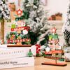 Wooden Christmas Ornaments Christmas Tree Ornaments Wooden Ornaments Creative Alphabet Tree Table Top Ornaments
