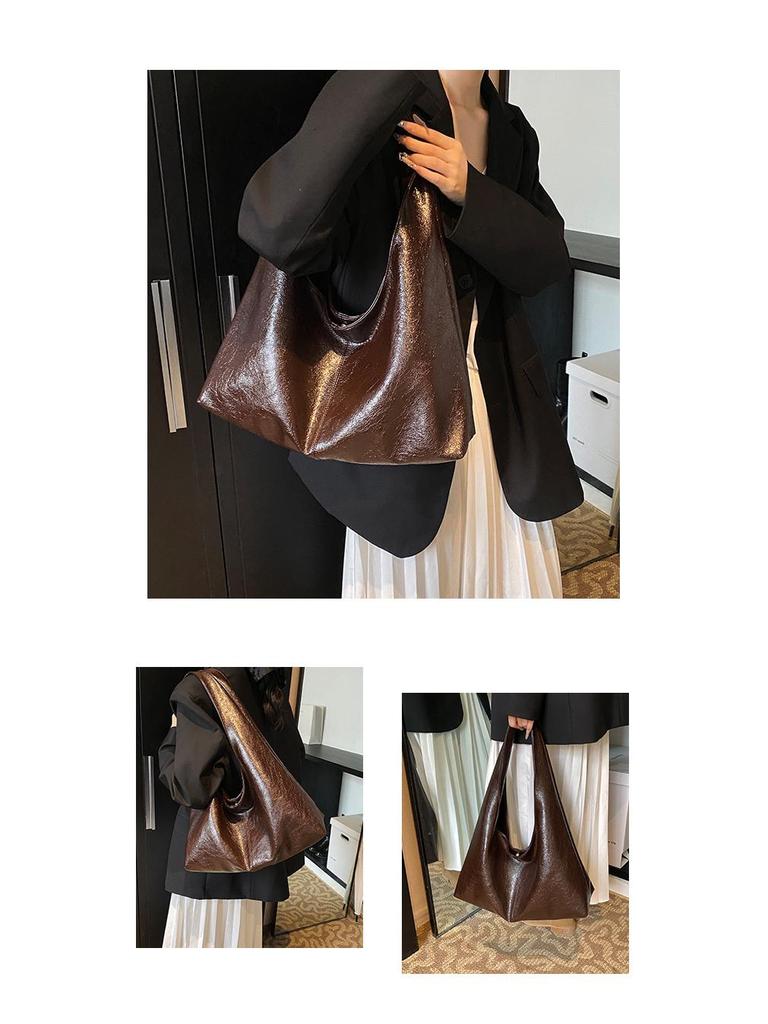2024 Women's Soft Leather Large Capacity Tote & Shoulder Bag – Stylish, Versatile, High-End Design for Everyday Use