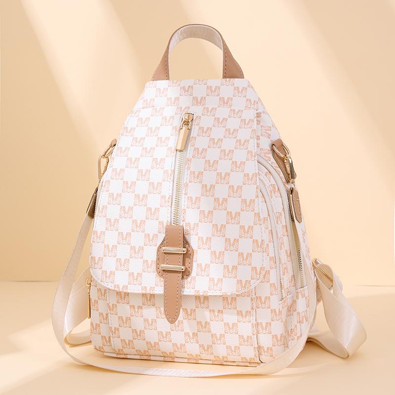 Print-Rucksack Damen-Rucksack aus weichem Leder, vielseitig verwendbar, Umhängetasche, Reiserucksack für Damen