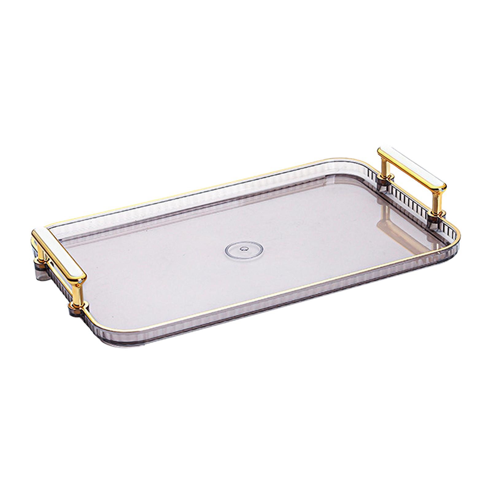 

Поднос для сервировки, декоративный, нескользящий, туалетный столик, фруктовая тарелка, многоцелевой