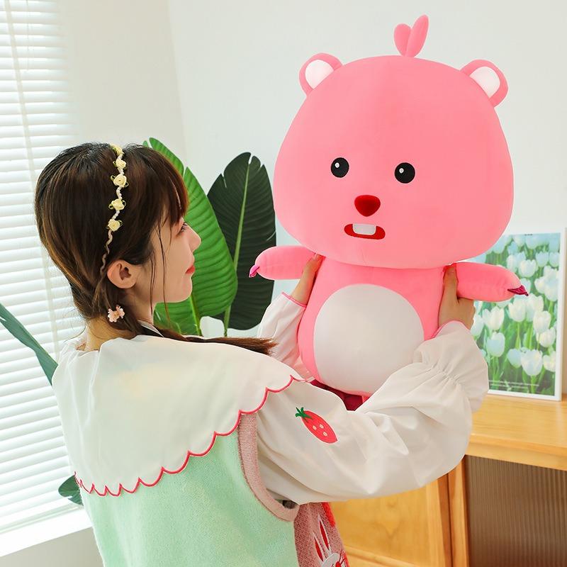 75cm Cute Pororo Plush Toy Kawaii Cartoon Animal Plush Stuffed Doll Super Soft Girls Sleeping Pillow Children's Birthday Gift