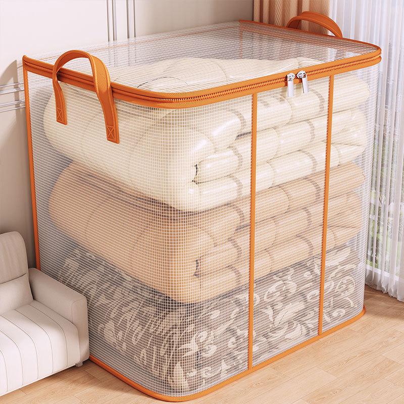 1PC Clothing Storage Bag, Large Capacity Foldable Waterproof And Dustproof Storage Bag, Household Transparent Storage Bag