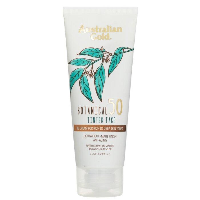 AUSTRALIAN GOLD Botanical Sunscreen SPF 50 Tinted Face BB Cream - Rich Deep