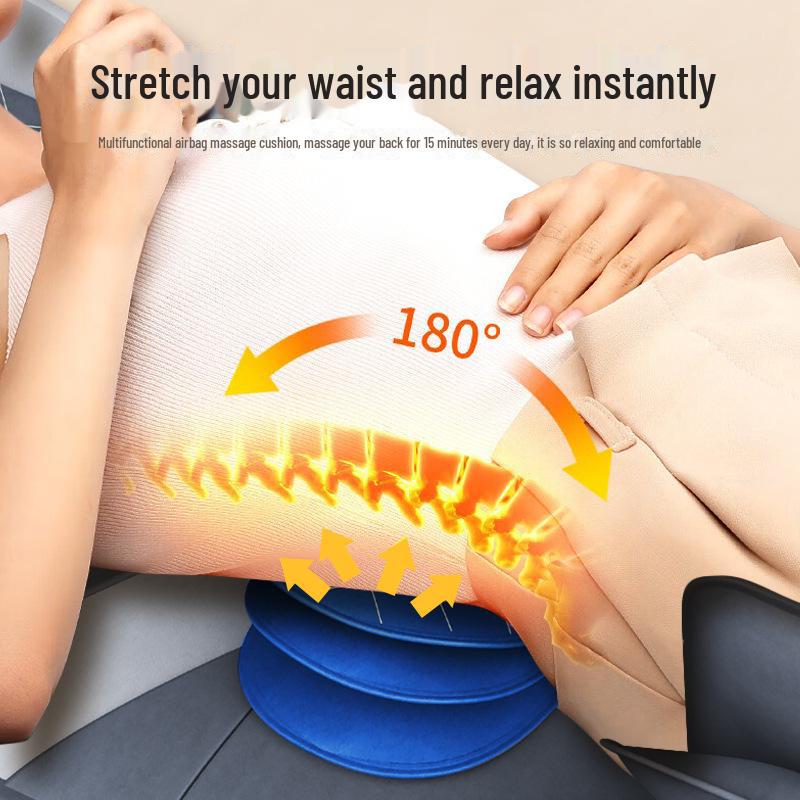 Multifunctional Full Body Massage Mattress with Heating & Airbag for Waist, Back, and Leg Massages