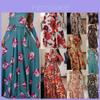 Floral Womens Bohemia Longshort Sleeve Maxi Dresses Ladies Summer Dress Casual