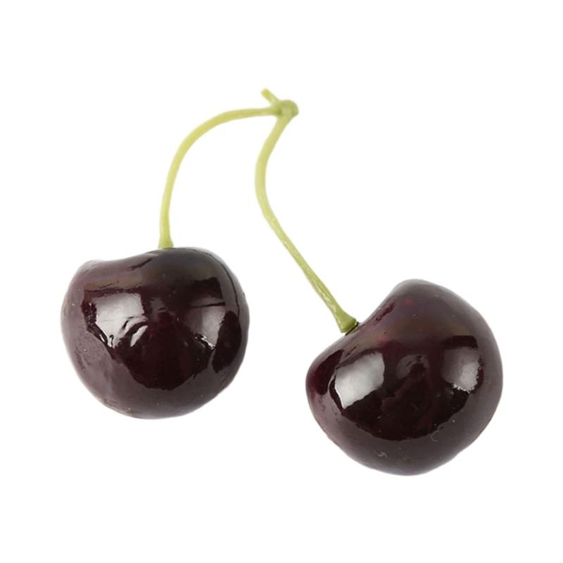 10 Pair Simulations Cherries Artificial Cherry Decorations False Cherries Props