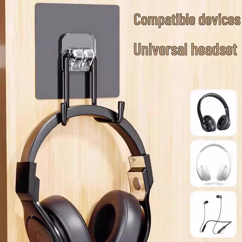 Stanzfreier Kopfhörer-Wandhalter - Rutschfester Headset-Haken für Wohnheime