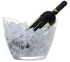 King's Arm Acrylic Wine Cooler Bottle Stand with Handle, Simple Design (4L)
