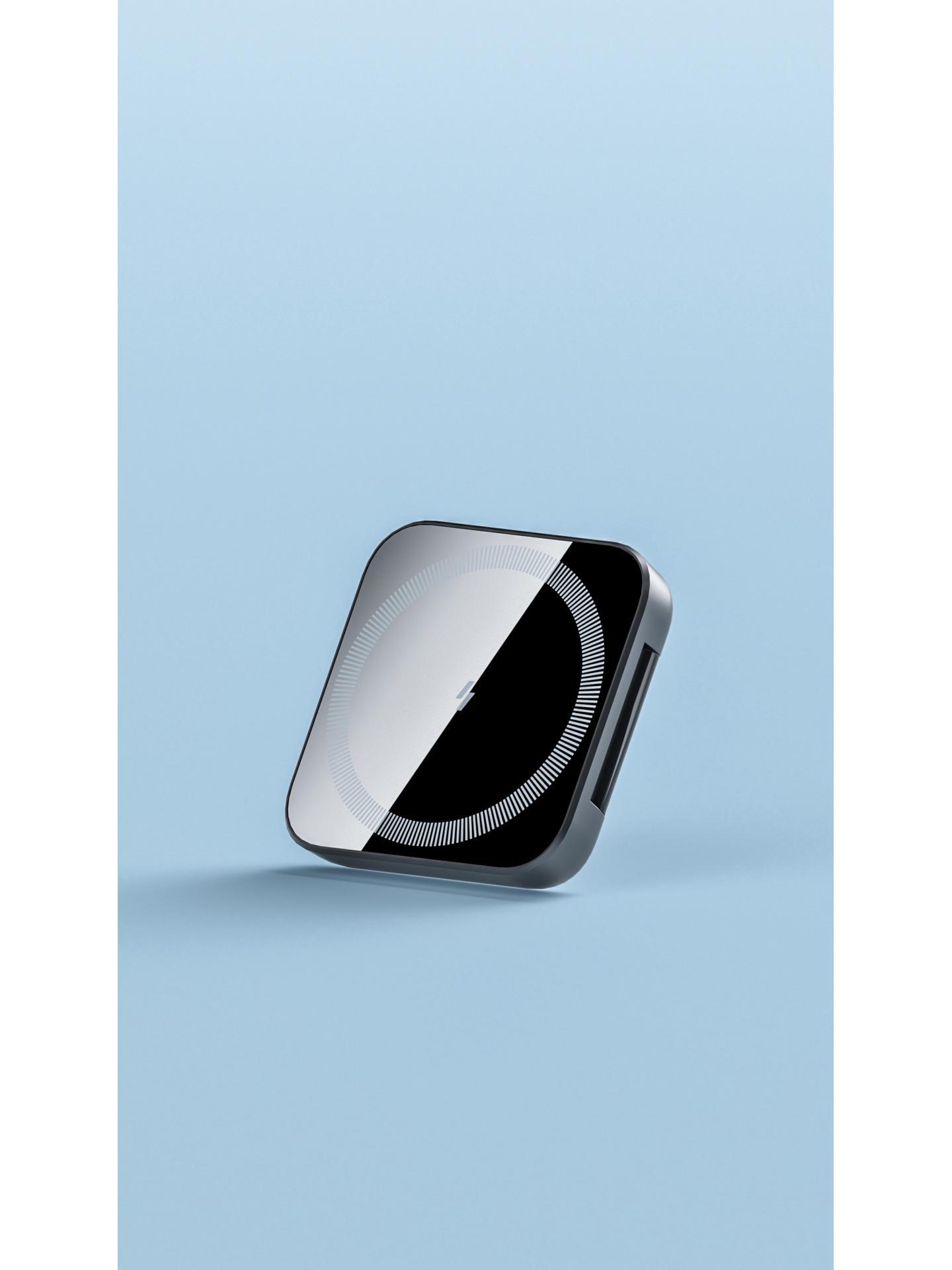 

Магнитная беспроводная зарядная подставка 3-в-1 для Apple Watch чёрный