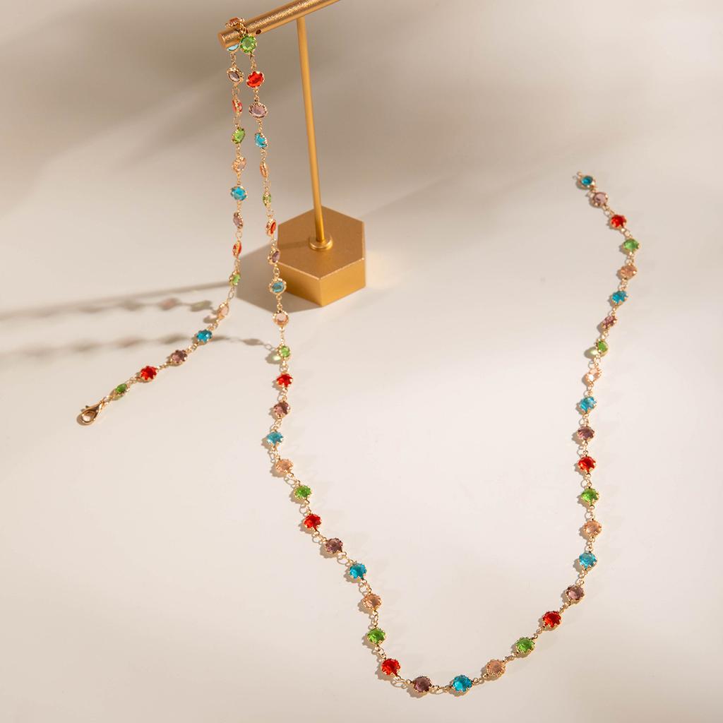 JMXD European Style Heart Eye Tassel Layered Y-Shaped Necklace for Women Imitation Pearl Trendy Fashion Stylish Vacation Jewelry