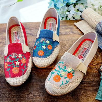 Neue Stoffschuhe der Saison Damenschuhe rutschfeste weich besohlte Einzelschuhe trendige Mode vielseitige Canvas-Schuhe