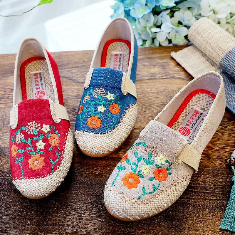 Season's New Cloth Shoes Women's Shoes Non-slip Soft-soled Single Shoes Trendy Fashion Versatile Canvas Shoes