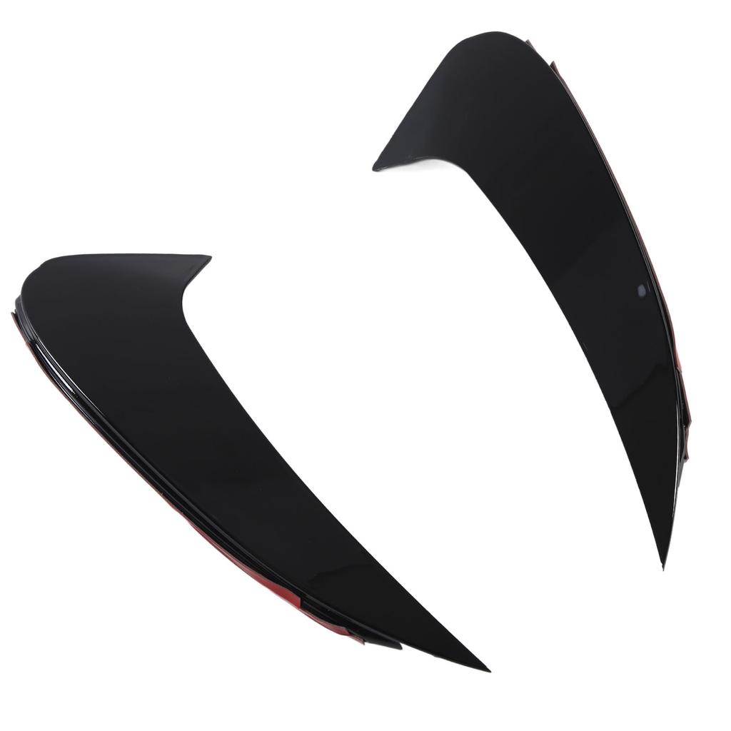 Pair of Rear Bumper Air Vent Spoiler Splitter Glossy Black Replacement for Benz CLS‑Class C257 AMG‑Line CLS53 2018 and