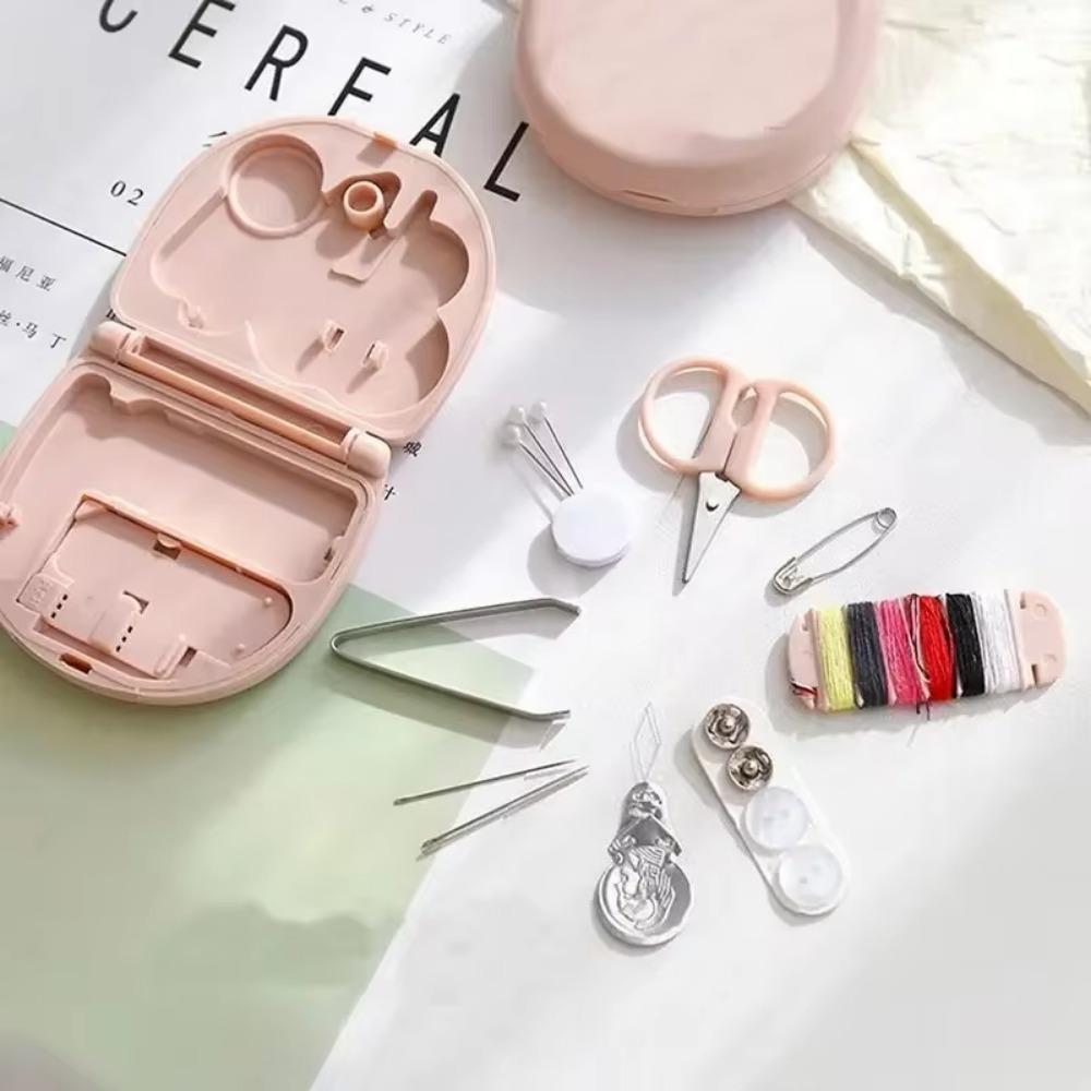 Mini Travel Sewing Kits Portable Multi-function Needle Sewing Box Sewing Tools Storage Case Handwork Sewing Accessories