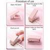 2 Pcs Handheld Hole Punch Single Hole Punch Paper Punch Small Punching Pliers 6mm Portable Hole Puncher for Cards Craft