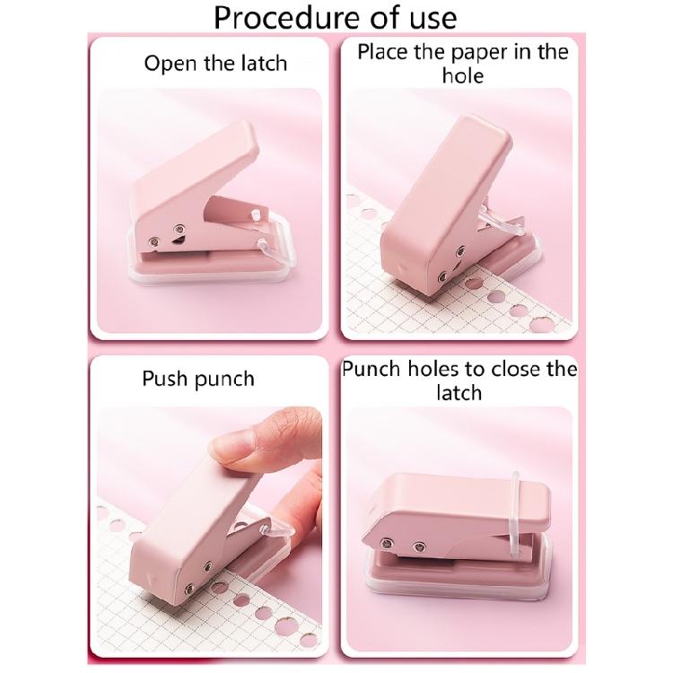 2 Pcs Handheld Hole Punch Single Hole Punch Paper Punch Small Punching Pliers 6mm Portable Hole Puncher for Cards Craft
