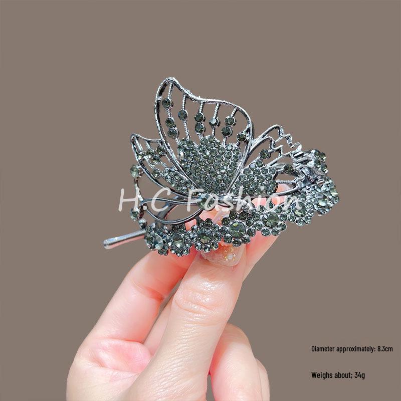 Antiker Stil Blume Quaste Haarnadel: Eleganter Twist-Clip & Dutt-Hochsteckfrisur für Frauen