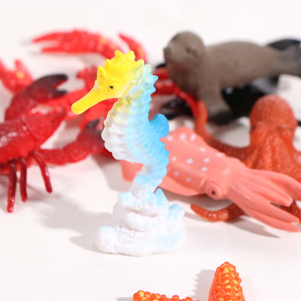 12pcs Starfish Ocean Animals Ornaments Simulated Fish Tank Decorations  Children Toys