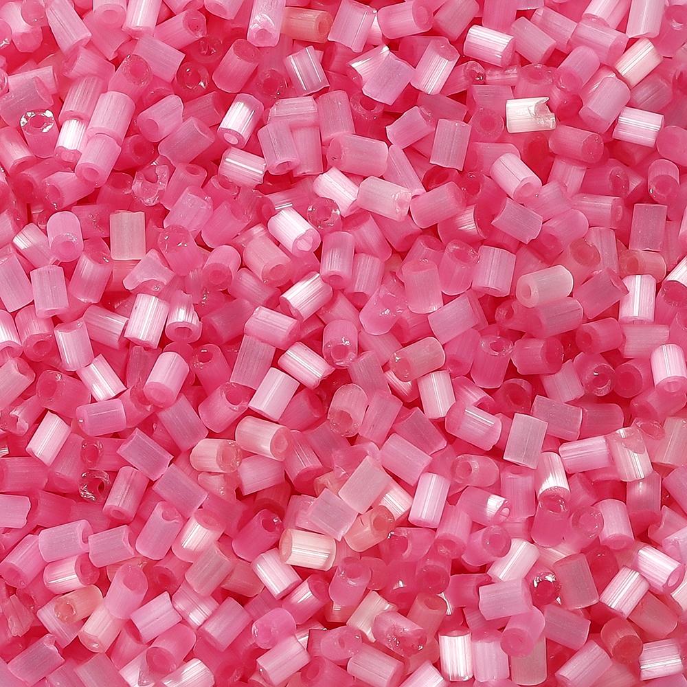 500pcs/lot 2mm Glass Colorful Tube Bead Round Spacer Loose Beads for Jewelry Making DIY Findings Crafts Accessories