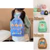 Adorable Capybara Pattern Kids Backpack With Comfortable Arc Shoulder Straps For School