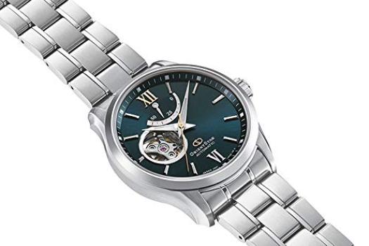 ORIENT STAR Automatic Watch Mechanical Made In Japan Domestic Warranty Open Heart Green [Orient Star] Semi-skeleton 2-year Manufacturer's RK-AT0003E