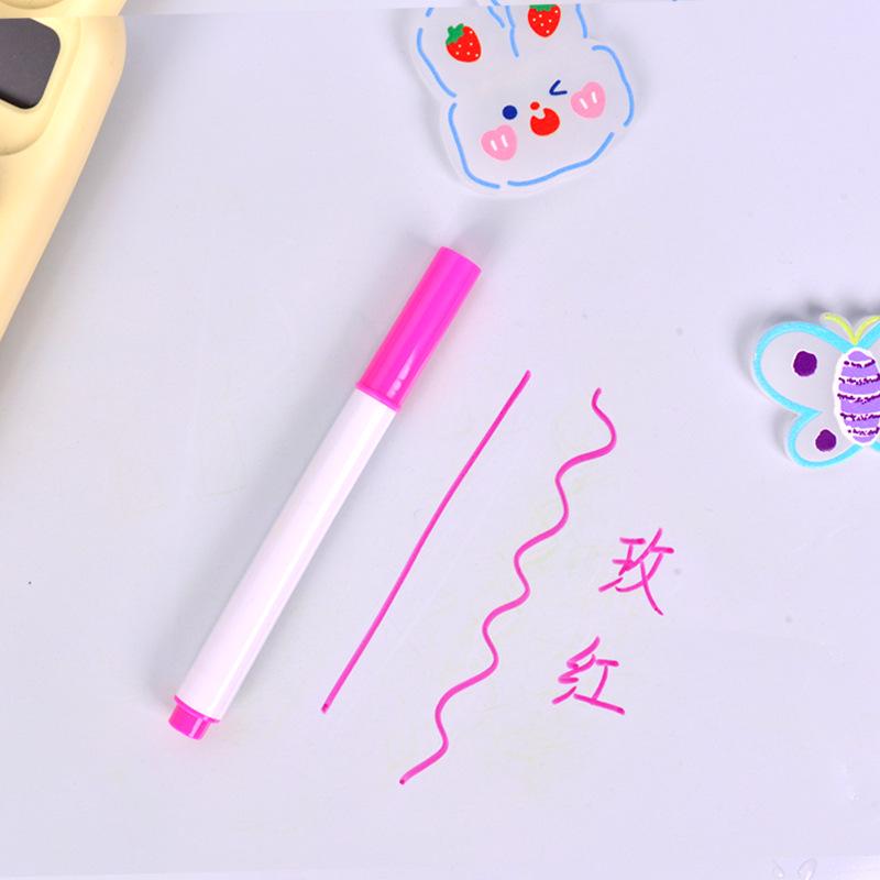 Dingdong Wasserlösliche Abwischbare Flüssigkreide-Stifte - 12 Fluoreszierende Farben für Tafeln