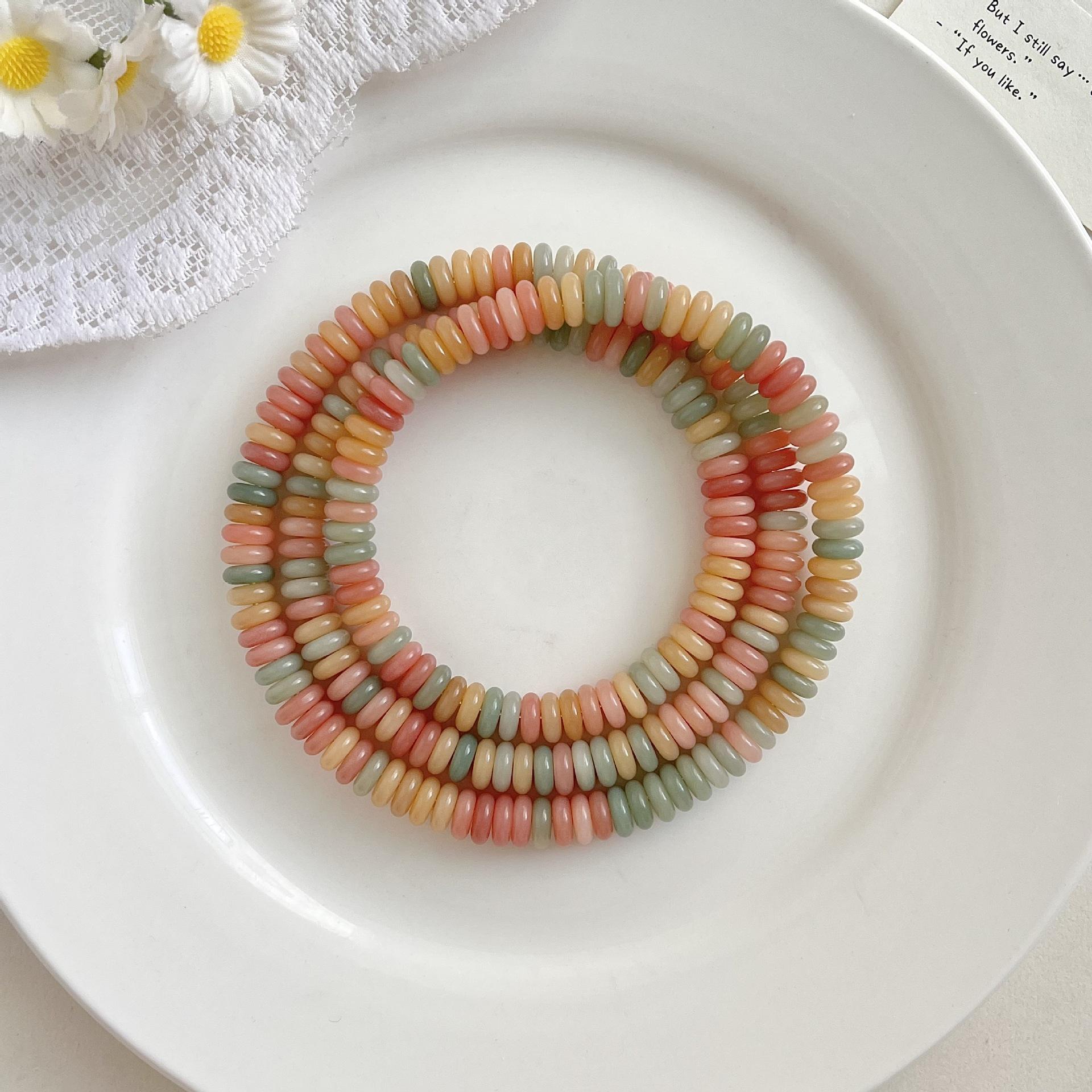 

Multi-colored Bodhi beads, loose beads, semi-finished jewelry accessories DIY Materials for making Buddhist prayer beads and bracelets 8*3mm