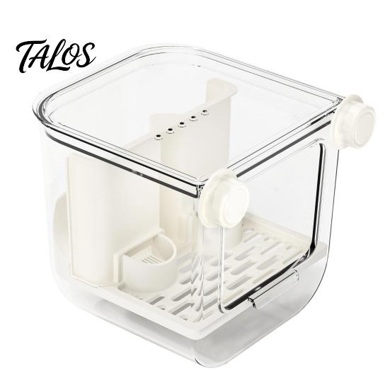Bird Water Fountain Automatic Bath, Parrot Shower with Circulating Water, Indoor Stress Free Bath Feeder, Cage Accessory for Parakeet Budgie Cockatiel