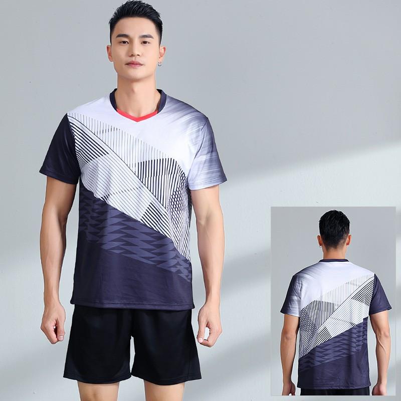 Quick Dry Badminton Set Men Women Breathable Sportswear Tennis Pickleball Volleyball Training Competition Team Uniform