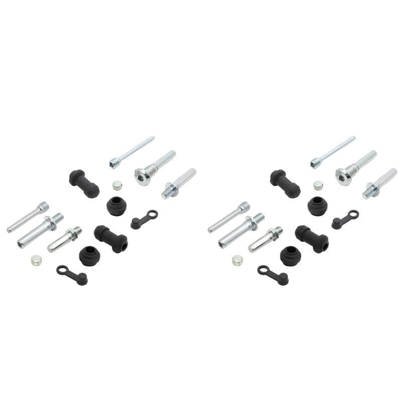 

2X Motorcycle Front And Rear Brake Caliper Repair Kit For Nissin Brake Pump For Honda YZ 125 WR 250 450 BlackSilver