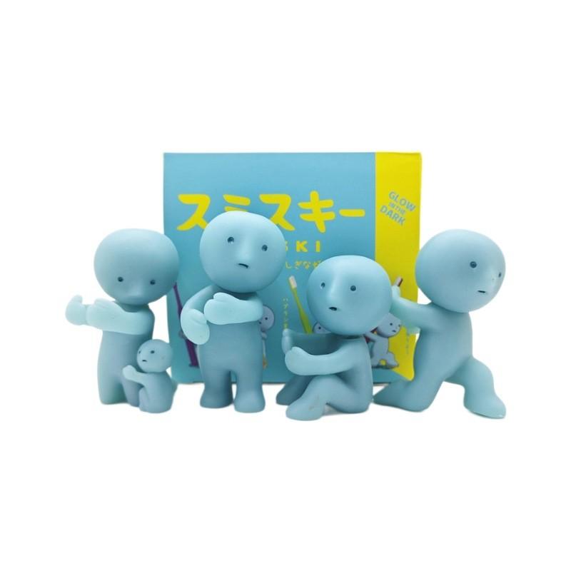 Smiski Corner Boy Night Light Toothbrush Holder With Glow Ghost For Kids Bathroom Decor