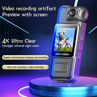 HD 4K Wifi Hotspot Mini Camera Portable Digital Bodycam Night Vision DVR Mini Police Camera