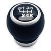 [MelHome] 6-speed Car Manual Gear Stick Shift Knob Head 6mt (back Gear Upper Left, Black) [parallel Import Goods]
