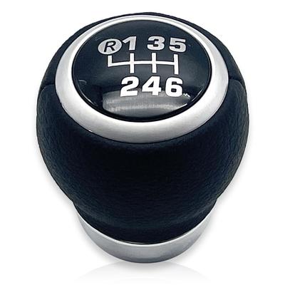 [MelHome] 6-speed Car Manual Gear Stick Shift Knob Head 6mt (back Gear Upper Left, Black) [parallel Import Goods]
