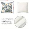 1 Pieces Boho Daisy Floral Throw Pillow Covers Farmhouse Decor Pattern Cushion Cover Suitable For Sofa Bedroom Car Pillow Cover