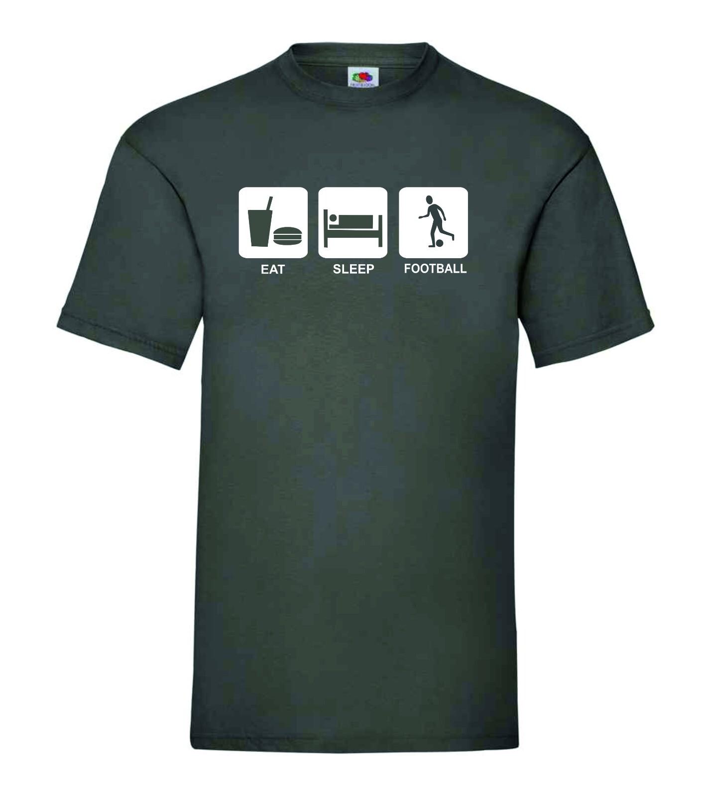 Eat Sleep Football T-shirt in mix of colours and sizes S разноцветный